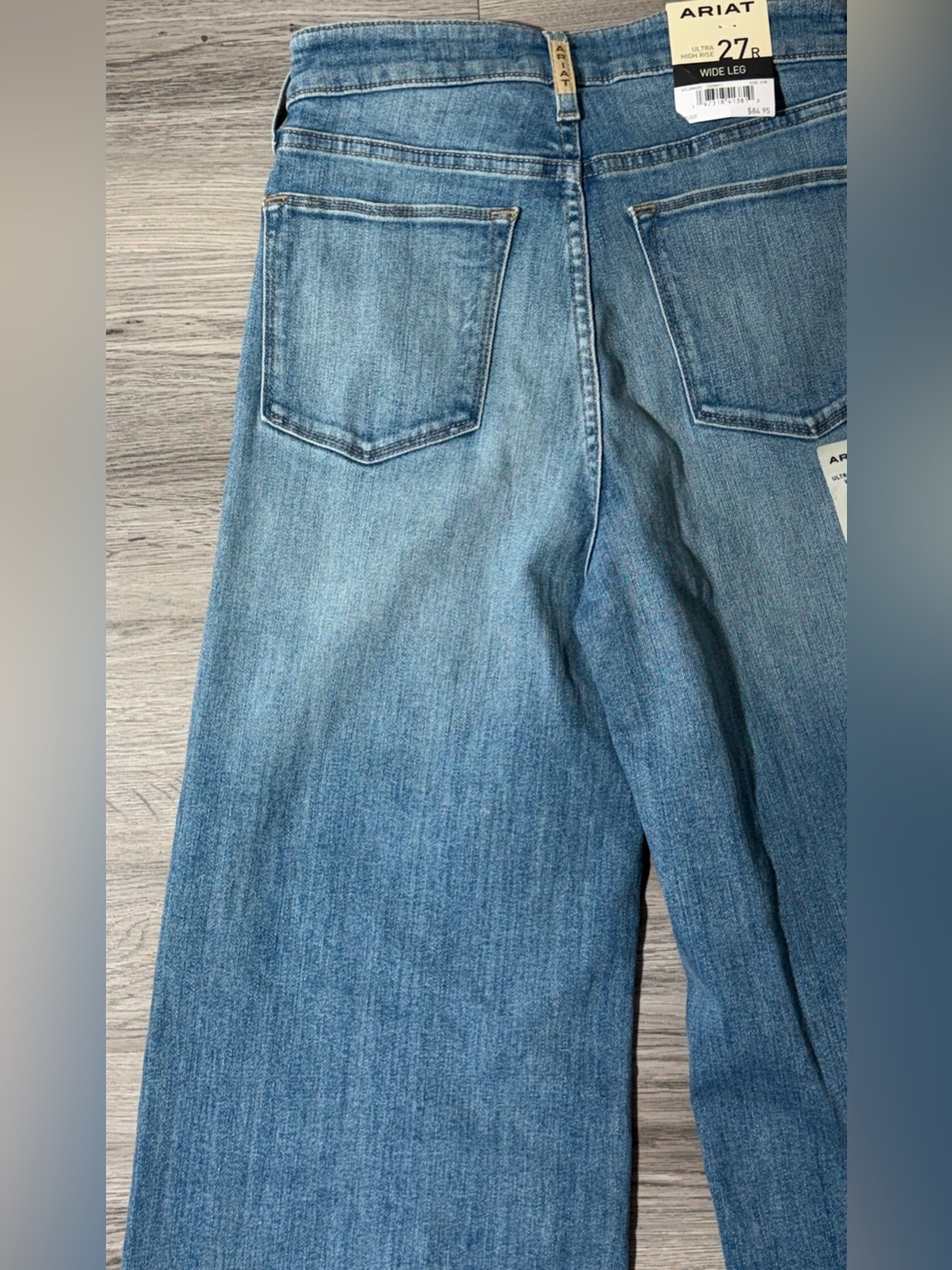 Ariat Real Denim 27R Ultra High Rise Wide Leg Jeans Women’s Light Wash NWT - Picture 15 of 16